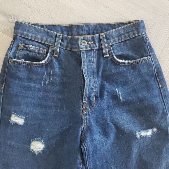 Carmar Chara Emelia Jean Cropped 100% Cotton, Relaxed Fit Straight Leg, SIZE 25 - Picture 4 of 10